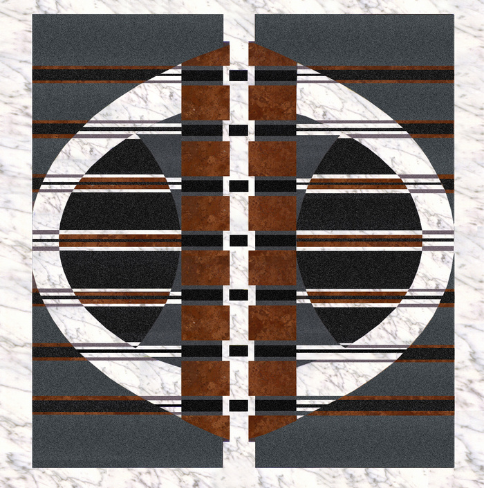 地面拼花瓷砖装饰拼花图案