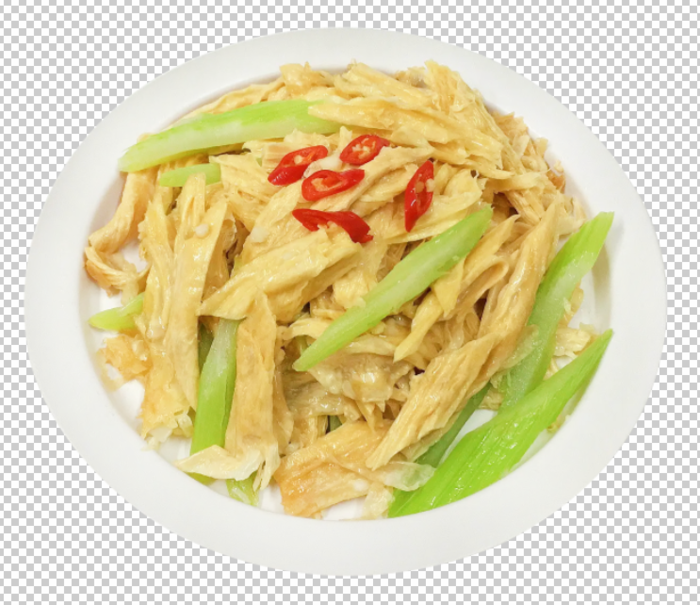 西芹腐竹免扣素材psd模版下载