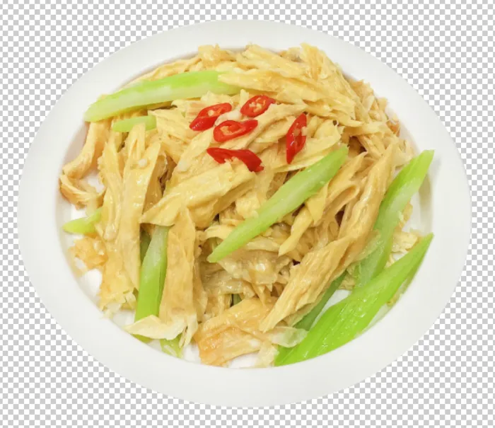 西芹腐竹免扣素材psd模版下载