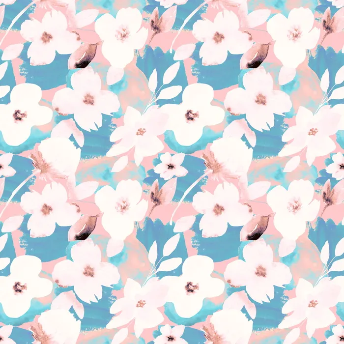 花型-四方连续-植物花型 (4)psd模版下载