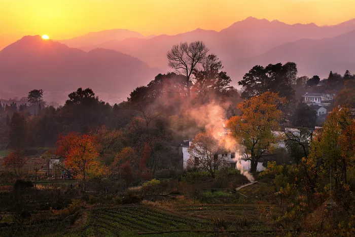 安徽塔川秋色风景图片-第5张