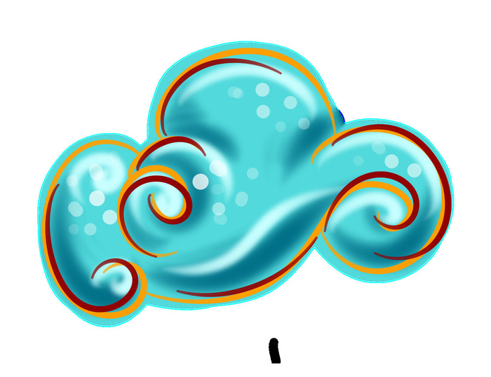 中国风中式国潮敦煌云纹祥云插画图案云朵云彩元素PSDAI设计素材