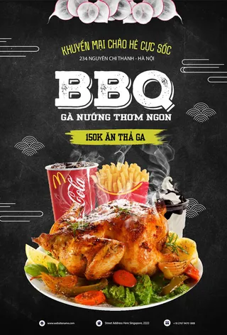 烤肉广告海报