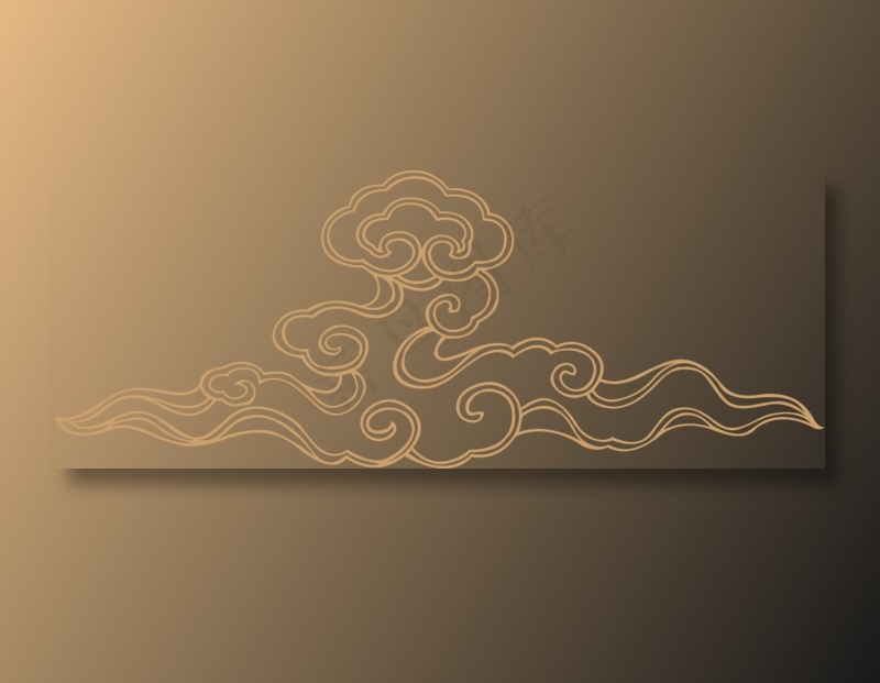 中式传统祥云中国风古典水纹吉祥图案免抠