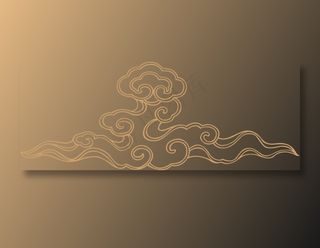 中式传统祥云中国风古典水纹吉祥图案免抠