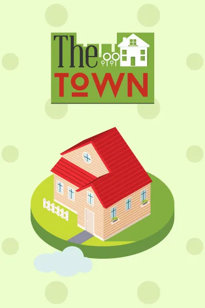 街道建筑矢量扁平插画ai矢量模版下载