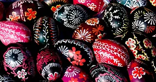 漂亮手绘彩蛋图片