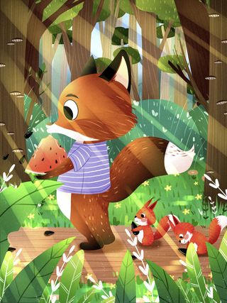 大暑海报节气素材