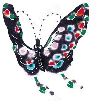 传统艺术蝴蝶素材图片