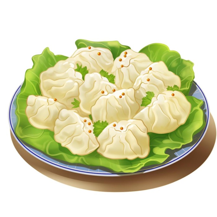 一碟饺子免抠(1024x1024)
