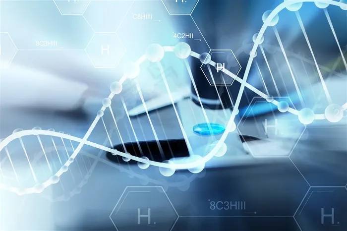 DNA分子与医疗科技图