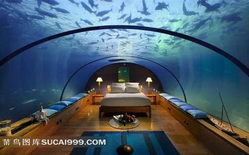 在海底的豪华卧室素材中国图片