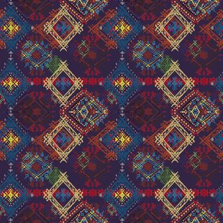 少数民族藏族特色花纹波西米亚风纹理背景图案设计AI矢量图片素材