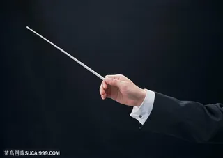 演奏指挥-手拿指挥棒向前
