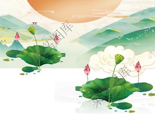 荷塘景色高清图