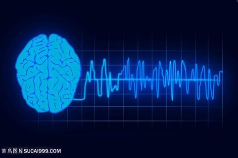 人脑与电波图片