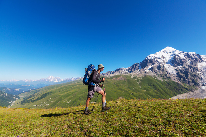户外旅行徒步登山