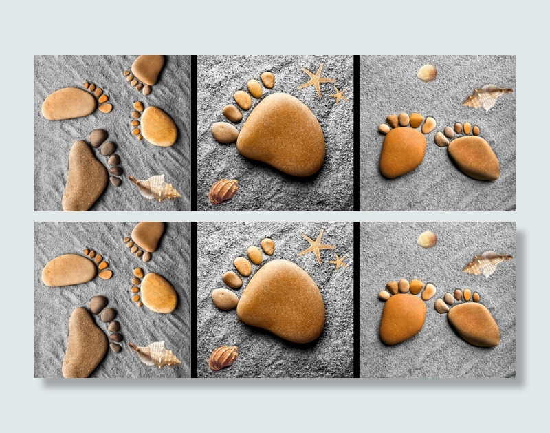 北欧现代简约金箔抽象装饰画