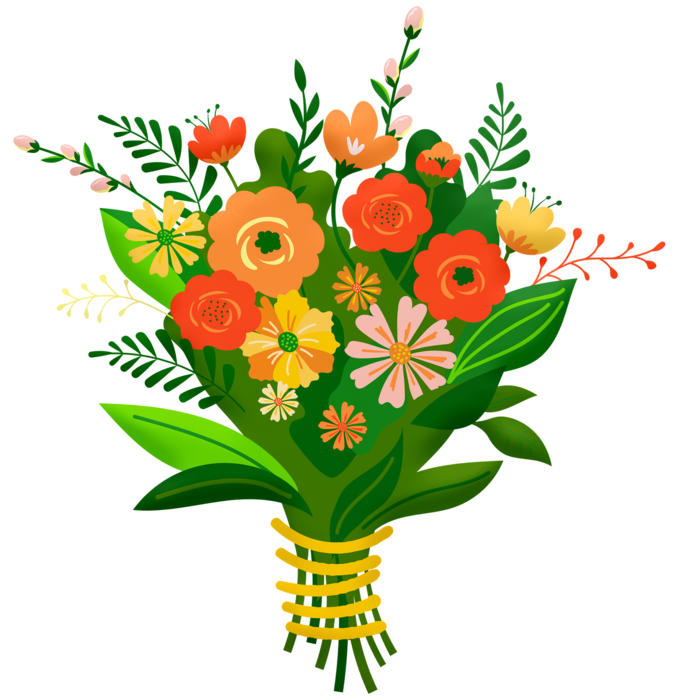 花束, 花朵, 花盆, 花在纸, 玫瑰, 婚礼