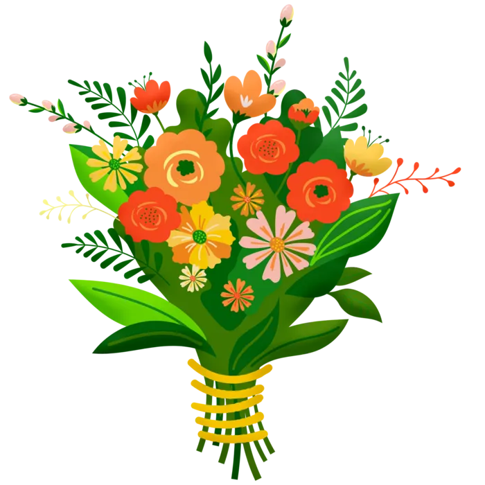 花束, 花朵, 花盆, 花在纸, 玫瑰, 婚礼