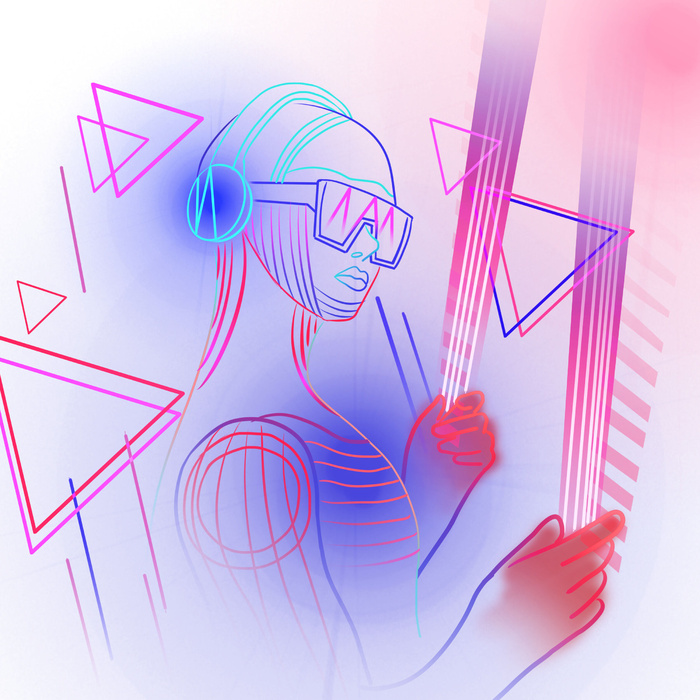 科技人工智能虚拟现实VR元宇宙海报模板PSD分层设计素材