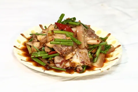 12香葱辣拌猪头肉-老保定食府