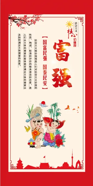 核心价值观  富强