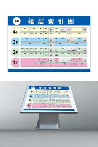 楼层索引牌企业楼层索引图导视牌设计