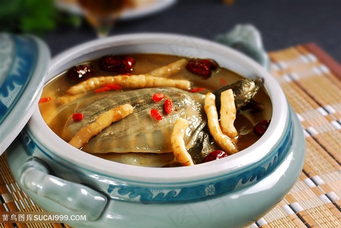 虫草参炖甲鱼