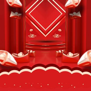 立体C4D场景电商首页主图直通车促销banner海报背景PSD素材