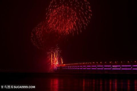 大连海上烟花表演