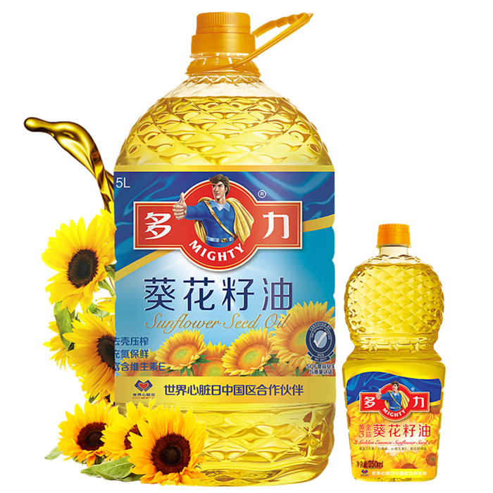 多力葵花籽油5升 (2)超市商品白底图免抠实物摄影png格式图片透明底