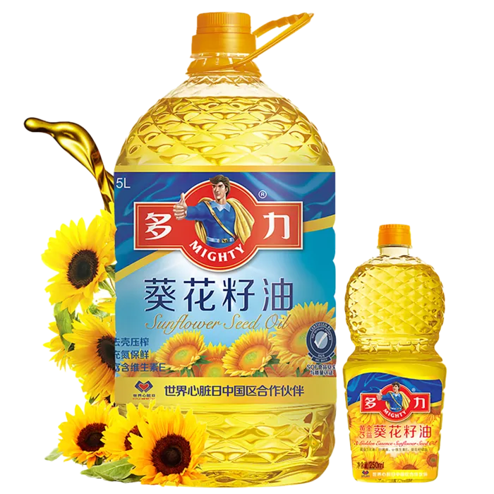 多力葵花籽油5升 (2)超市商品白底图免抠实物摄影png格式图片透明底