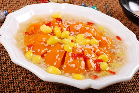 川菜湘菜高清菜谱 银杏酿南瓜 川菜湘菜高清菜谱 银杏酿南瓜