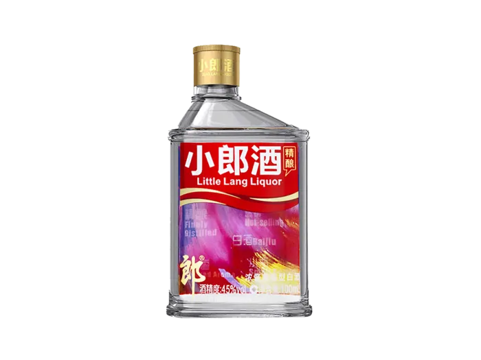 超市商品清晰大图免抠实物摄影png格式图片透明底品牌白酒小朗酒(4)