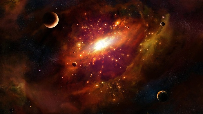 红色宇宙星球