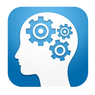 机械思维大脑蓝色简笔少儿兴趣班