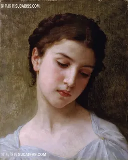布格罗油画美女艺术肖像装饰画 布格罗油画美女艺术肖像装饰画