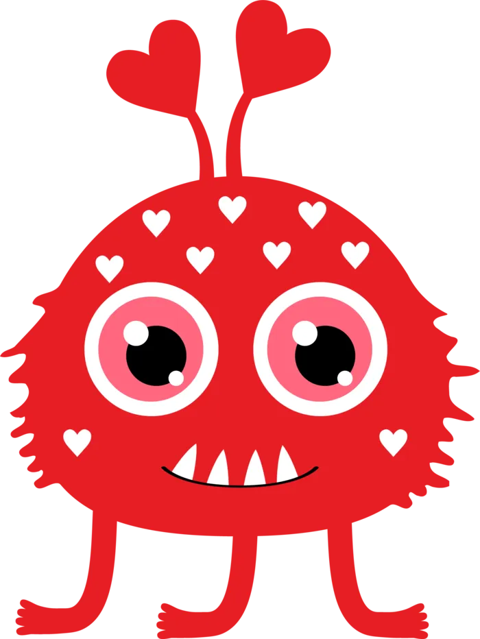 卡通可爱怪兽病毒免扣PNG素材图片 (52)