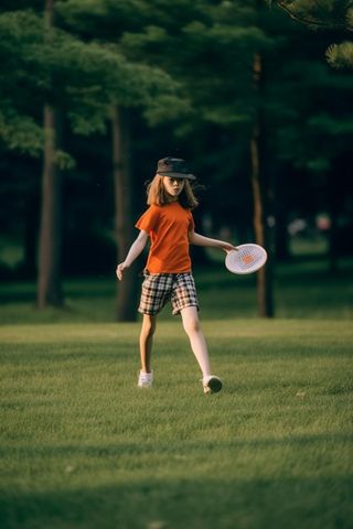 户外飞盘运动海报背景