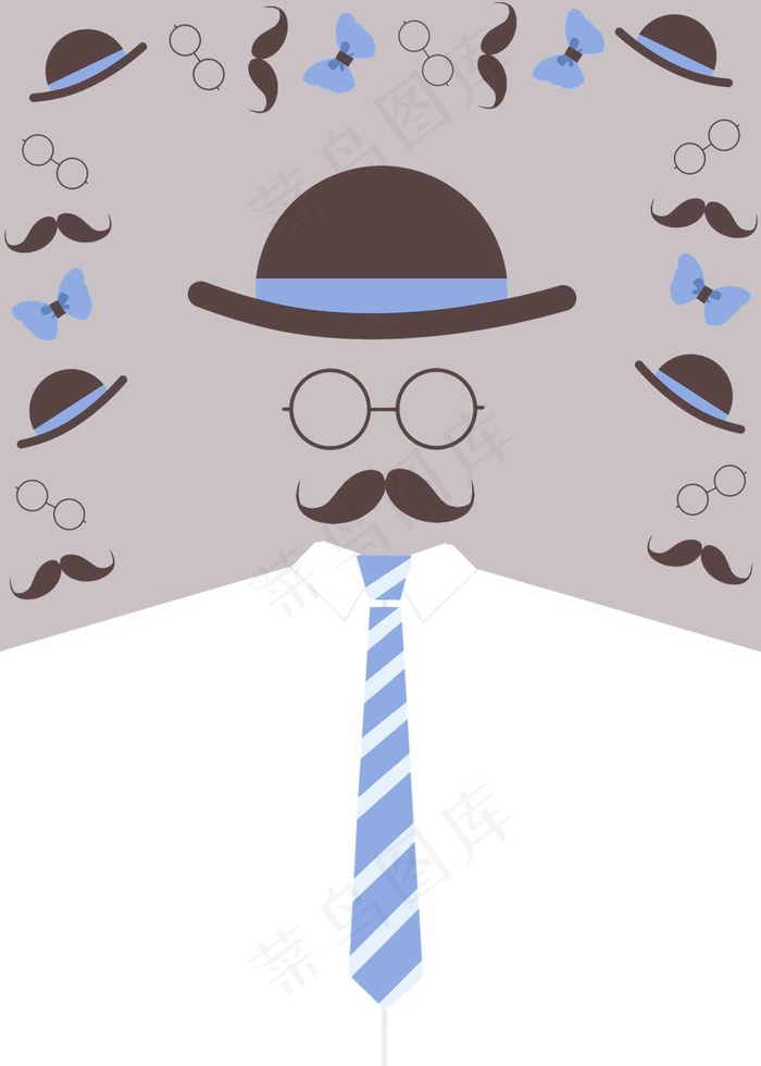 父亲节海报 父亲节插画 父亲节