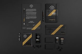 黑色品牌VI样机