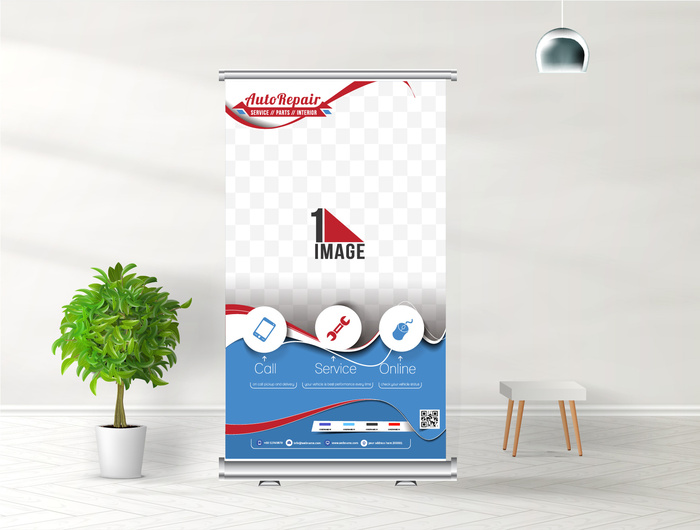 商务展架公司展架易拉宝矢量AI