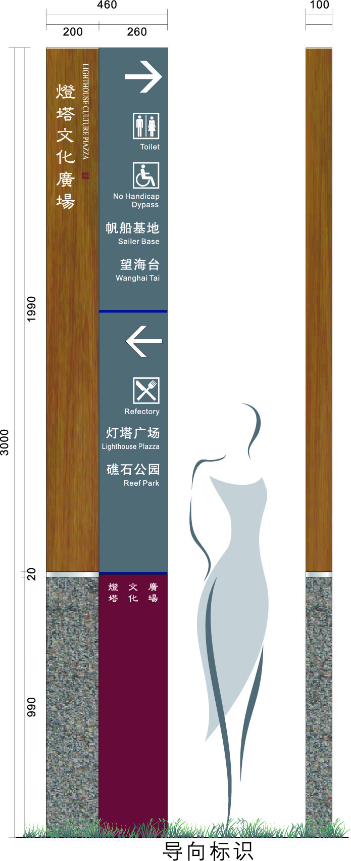 导视牌标识牌指示牌指引牌