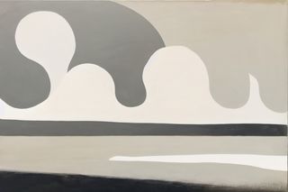 诧寂风抽象色块装饰画图片