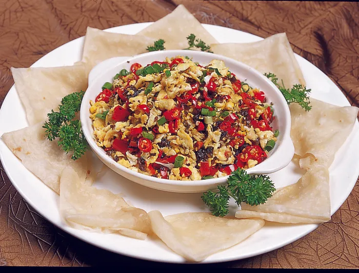 1009CS-0039剁椒地耳炒鸡蛋