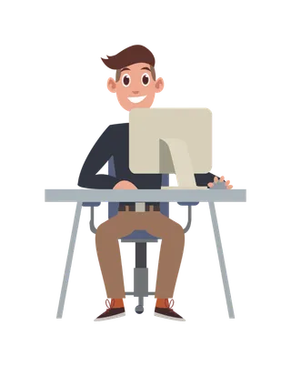 商务 人士 坐着 笑