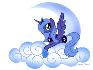 紫色马驹卡通人物简笔