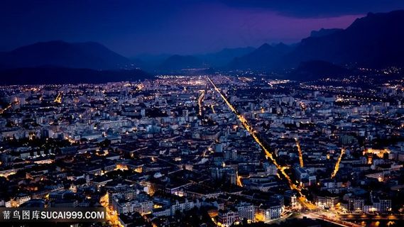 高楼大厦建筑夜景壁纸