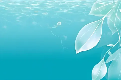 树叶露珠青色大气意境背景